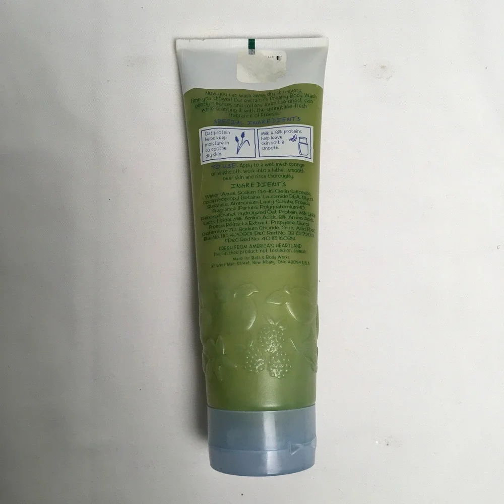 Bath & Body Works Freesia Creamy Body Wash 8 oz Tube Unused NOS‎